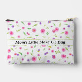 Gepersonaliseerde Bloemen Waterverf Accessoirezak Etui (Achterkant)