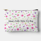 Gepersonaliseerde Bloemen Waterverf Accessoirezak Etui (Voorkant)