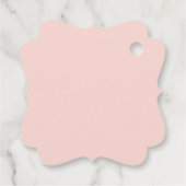 Gepersonaliseerde Bloemen Waterverf Gift Label (Achterkant)