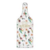 Gepersonaliseerde Bloemen Waterverf Keuken Snijplank (Voorkant)