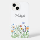 Gepersonaliseerde Bloemen Wildflower Case-Mate iPhone Case (Achterkant)