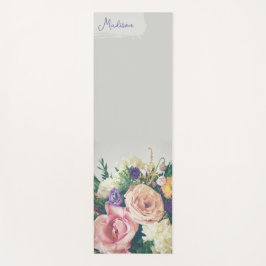 Gepersonaliseerde Bloemen Yoga Mat