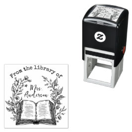 Gepersonaliseerde  Bloemenbibliotheek Boek Stempel