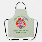 Gepersonaliseerde bloemenbloei WAAR GEPLANT Schort (Voorkant)
