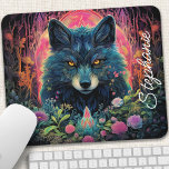 Gepersonaliseerde Bloemenbos Wolf Muismat<br><div class="desc">Verander uw werkruimte in een mystieke oase met deze gepersonaliseerde muismat met een majestueuze wolf versierd met levendige bloemenpatronen. De betoverende scène, gelegen in een weelderig bos, roept een gevoel van rust en verwondering op. Voeg een persoonlijk tintje toe met jouw naam of een betekenisvolle quote. Het gladde oppervlak zorgt...</div>