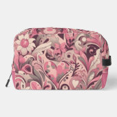 Gepersonaliseerde bloemencamouflage toilettasje (Achterkant)