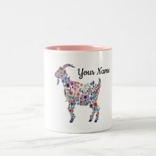 GEPERSONALISEERDE Bloemengeit Mug Botanische Boerd Tweekleurige Koffiemok