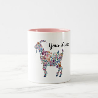 GEPERSONALISEERDE Bloemengeit Mug Botanische Boerd Tweekleurige Koffiemok