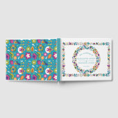 Gepersonaliseerde bloemenpatroon Mexicaanse bruilo Gastenboek (Volledig)