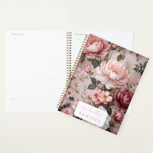 Gepersonaliseerde  Bloemenplanner met naam Planner (Display)