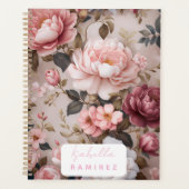 Gepersonaliseerde  Bloemenplanner met naam Planner (Voorkant)
