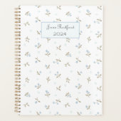 Gepersonaliseerde bloemenprint planner (Voorkant)