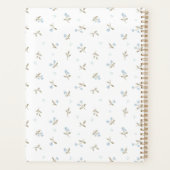 Gepersonaliseerde bloemenprint planner (Achterkant)