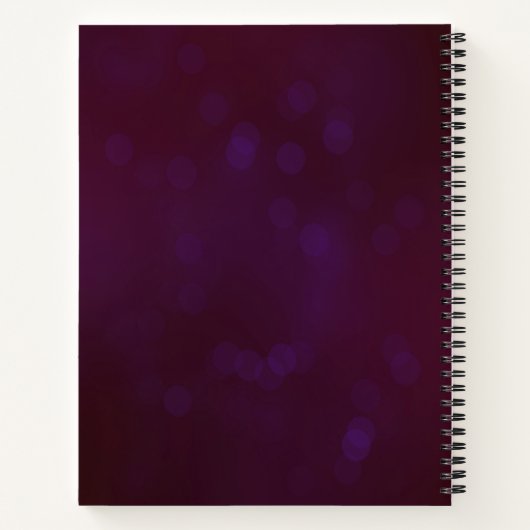 Gepersonaliseerde Bloemenschool Notitieboek (Achterkant)