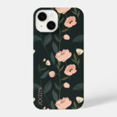 Gepersonaliseerde bloementelefoonhoes iPhone hoesje (Achterkant)
