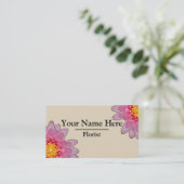 Gepersonaliseerde bloemist Visitekaartjes (Staand voorkant)