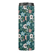 Gepersonaliseerde bloemmok met naam thermosbeker (Achterkant)