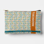 Gepersonaliseerde Bloemmonogram & Naam Etui (Voorkant)