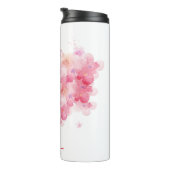 Gepersonaliseerde Bloemmonogram Thermische Tumbler Thermosbeker (Geroteerd rechts)