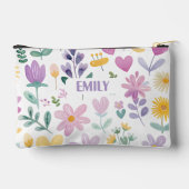 Gepersonaliseerde Bloemnaam Potlood Hoesje Etui (Achterkant)