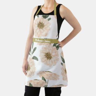 Gepersonaliseerde Bloempatronen Vrouwen Schort