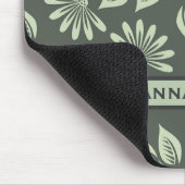 Gepersonaliseerde Bloempatroon Mousepad Muismat (Hoek)