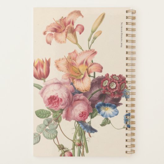 Gepersonaliseerde bloemplanner planner (Achterkant)
