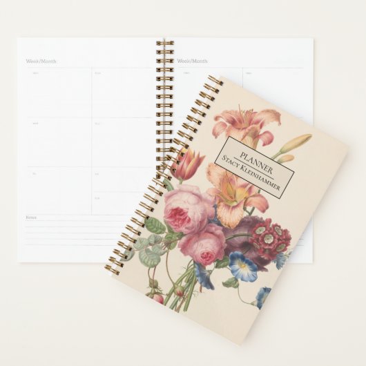 Gepersonaliseerde  bloemplanner planner (Display)
