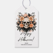 Gepersonaliseerde  bloemschedel cadeaulabel (Voorkant)