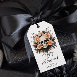Gepersonaliseerde  bloemschedel cadeaulabel