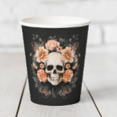 Gepersonaliseerde  bloemschedel papieren bekers