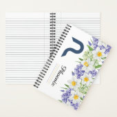 Gepersonaliseerde Bloemspiraal Notitieboek met Ini (Binnen)