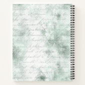 Gepersonaliseerde  Bloemvlinder Notitieboek (Achterkant)