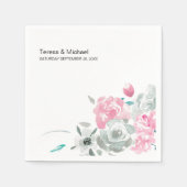 Gepersonaliseerde Bloesem Bloesem waterverf bruilo Servet (Voorkant)