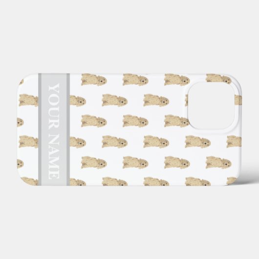 Gepersonaliseerde Blonde Tan Golden Cocker Spaniel Case-Mate iPhone Case (Achterkant (horizontaal))