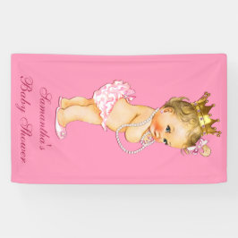 Gepersonaliseerde Blonde Weinig Baby shower van de Spandoek