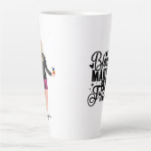 Gepersonaliseerde Blondes maken de beste vrienden Latte Mok (Voorkant)