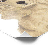 Gepersonaliseerde Blondine Gouden Cocker Spaniël K Foto Afdruk (Hoek)