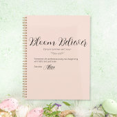 Gepersonaliseerde Bloom Believer Planner in zacht