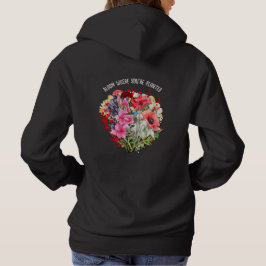Gepersonaliseerde BLOOM WAAR U BENT GEPLANT Bloeme Hoodie