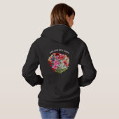 Gepersonaliseerde BLOOM WAAR U BENT GEPLANT Bloeme Hoodie (Achterkant volledig)