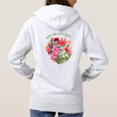 Gepersonaliseerde BLOOM WAAR U BENT GEPLANT Bloeme Hoodie (Achterkant)