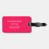 Gepersonaliseerde Blooms & Rainbows Bagagelabel (Achterkant horizontaal)