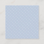 Gepersonaliseerde Blue and White Classic Waterverf Informatiekaartje (Achterkant)