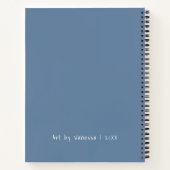 Gepersonaliseerde Blue Artist Sketchbook Notitiebo Notitieboek (Achterkant)