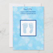 Gepersonaliseerde Blue Baby Boy Ultrasound Baby sh Kaart (Achterkant)