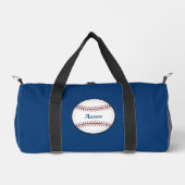 Gepersonaliseerde Blue Baseball Duffel Bag Gift Plunjezak (Voorkant)