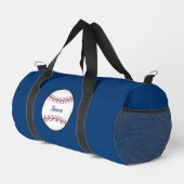 Gepersonaliseerde Blue Baseball Duffel Bag Gift Plunjezak (Rechterhoek)