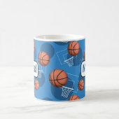 Gepersonaliseerde Blue Basketbal Mok (Center)