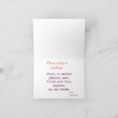 Gepersonaliseerde Blue Bird Flowers Waterverf verj Kaart (Binnen)